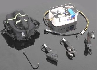 Herramientas hidráulicas eléctricas de la emergencia de la mochila portátil del equipo de rescate