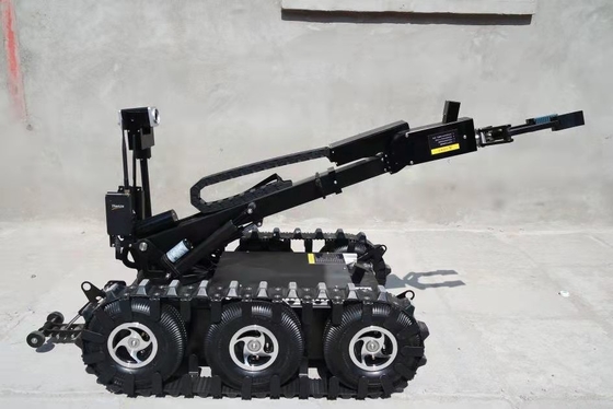 Exhibición que tira en tiempo real doble del robot 3D de la disposición de bomba del agarrador