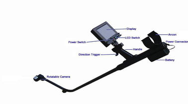Portable bajo sistema de vigilancia 5,6&quot; del vehículo pantalla LCD con longitud visible de las luces el 155cm