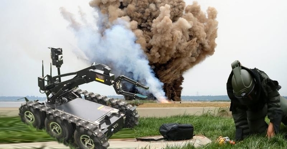 Batería recargable de plomo del robot del Eod de los explosivos de Dc24v